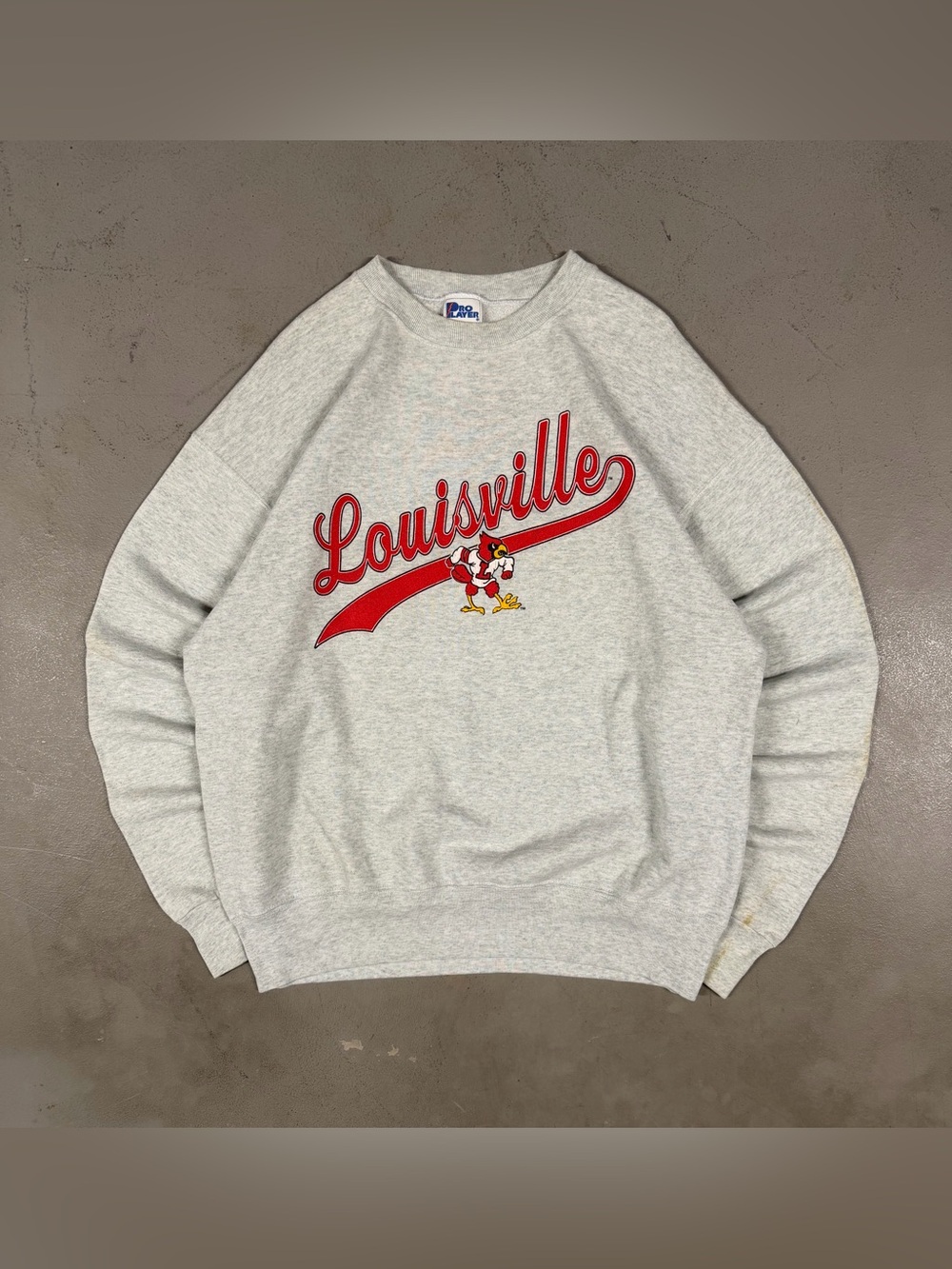 Vintage 90s Louisville Cardinals College Sportswear Retro Crewneck Sweatshirt XL